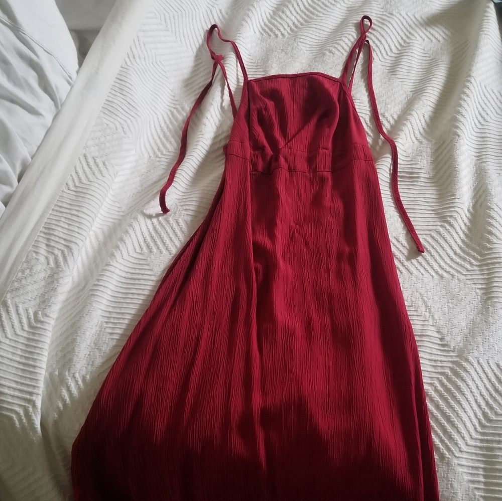 For love and lemons red midi dress
